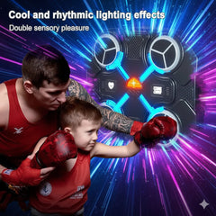 BoxerBeat Glow Arena Electronic Musical Boxing Game with LED Lights & Gloves