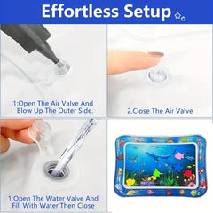 Inflatable Water Tummy Mat | Tummy Time Water Mat