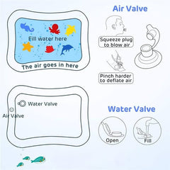 Inflatable Water Tummy Mat | Tummy Time Water Mat