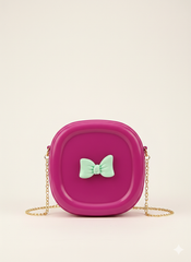 Cute Bow Bags For Girls | Fiber Bags Latest Design ( 5×5*) (Random Colour)