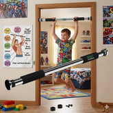 💪🚪 Iron Doorway Gym Bar – Silver | Heavy-Duty Pull Up Bar for Home Workout | No Screws Needed | Upper Body Strength Training Bar for Doorframe 🏋️♂️✨