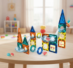 42 Pieces Magnetic Building Blocks for Kids – STEM Educational Construction Toy Set