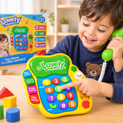 Good Friend Phone Toy for Kids – Musical Learning Telephone with Lights, Sounds & Interactive Buttons