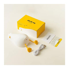 🦆✨ Duck Silicone LED Night Light – USB Rechargeable & Touch Control | Soft Glow Lamp for Nursery, Kids Room & Bedside 🌙