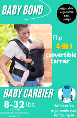 Pain-Free Ergonomic Baby Backpack – Adjustable Multi-Position Sling