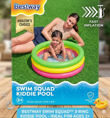 🏊‍♂️☀️ Kids Summer Inflatable Pool – Outdoor Backyard Swimming Pool for Toddlers & Children | Fun Family Water Play Pool for Hot Days 💦🌈