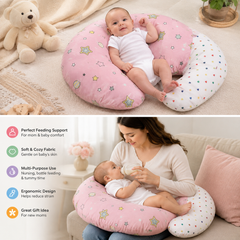 Baby Feeding Pillow – Soft Nursing & Breastfeeding Support Pillow for Newborns