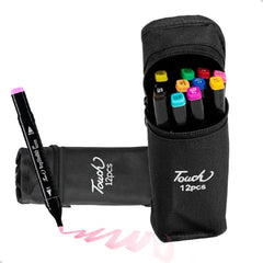 🎨✨ Touch Marker Set – 12 Renk / 12 Colours | Dual Tip Art Markers for Drawing, Sketching & Illustration | Perfect for Artists, Students & Beginners 🖊️🌈