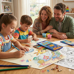 🐟✏️ Goldfish Adventure by Flupa – Full Size Colour Pencils | 12-Pack Assorted Colours (H12) | Premium Colouring Pencils for Kids, Students & Artists 🌈🎨