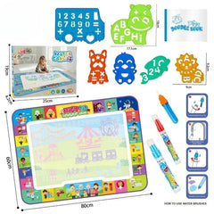 Kids Magic Water Doodle Mat – Refillable Painting Pad | Creative Learning Toy