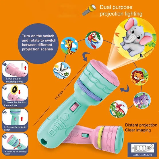 Magic Image Projector with Rotation | Multi-Slide Kids Toy