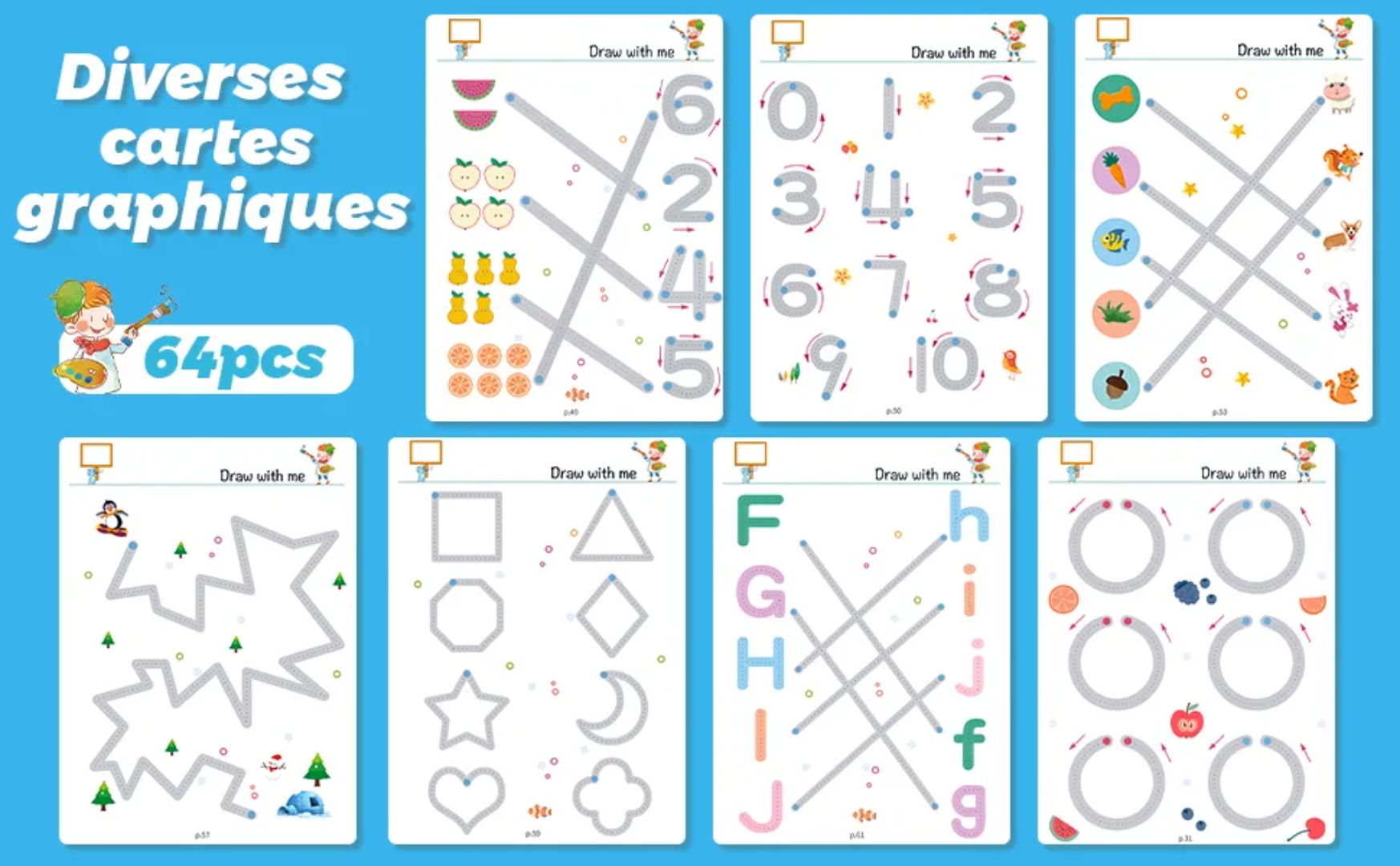 Stroke Line Dot to Dot Practice Book for Kids – Stage 1 | 64 Pages Early Learning Tracing Workbook | Fine Motor Skills & Handwriting Training Activity Book - Image 2