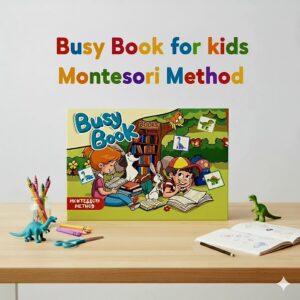Montessori Busy Book for Toddlers – Early Learning Activity Book with Velcro Matching Cards