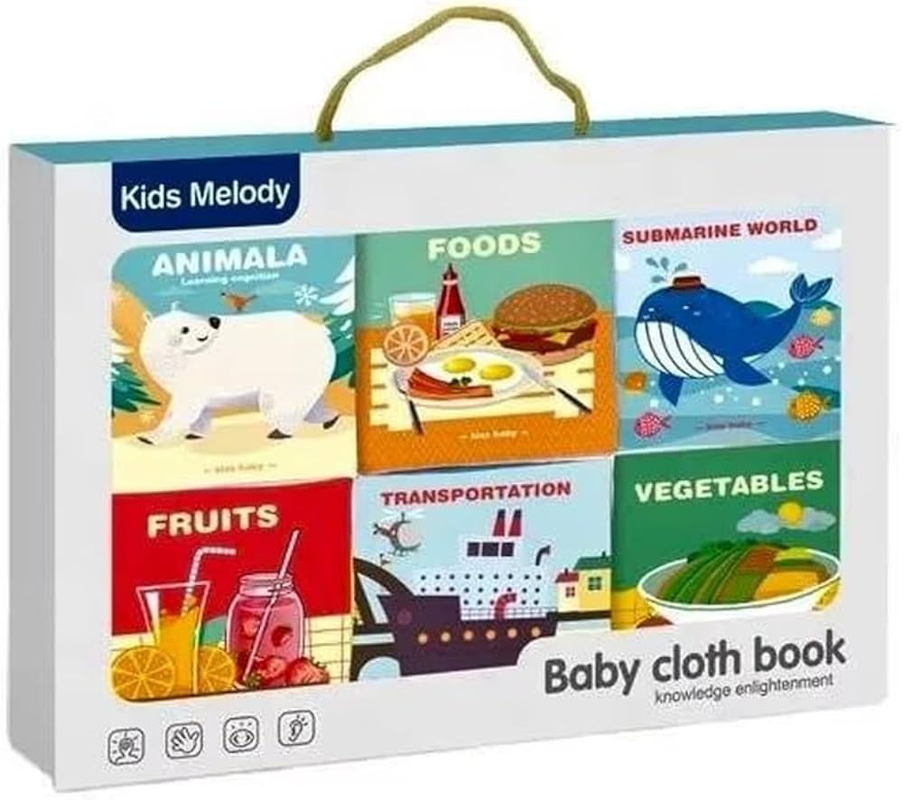 Baby Cloth Book Set (6 books) - Image 3