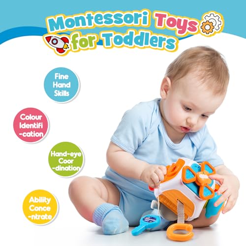 Interesting Polyhedron-Montessori Toys for Toddlers – Early Learning Activity Cube - Image 3