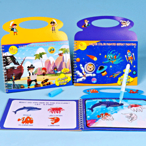 Water Magic Painting Book-Reusable Water Drawing Pad with Pen