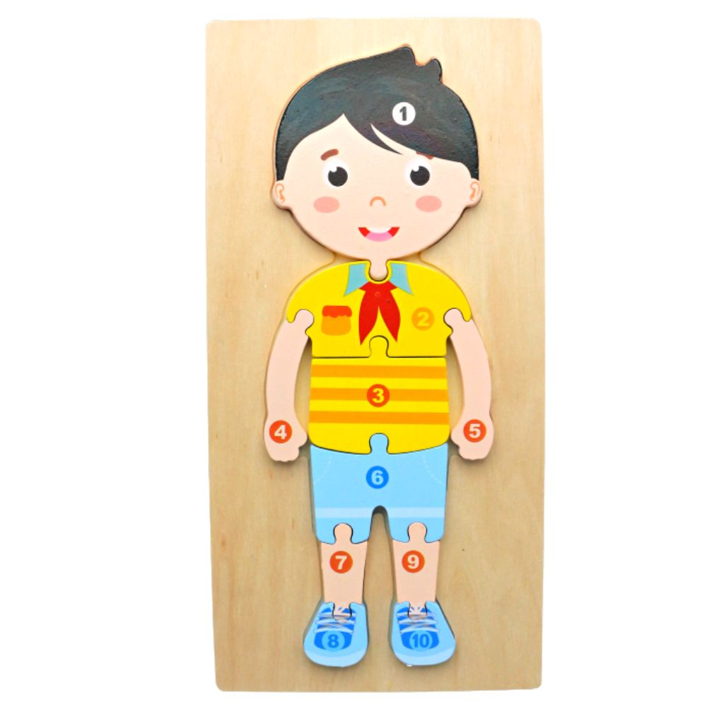 Wooden Peg Long Puzzle Montessori Learning Toy for Toddlers - Image 5