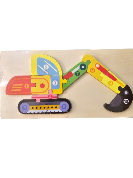 Wooden Peg Long Puzzle Montessori Learning Toy for Toddlers - Image 4