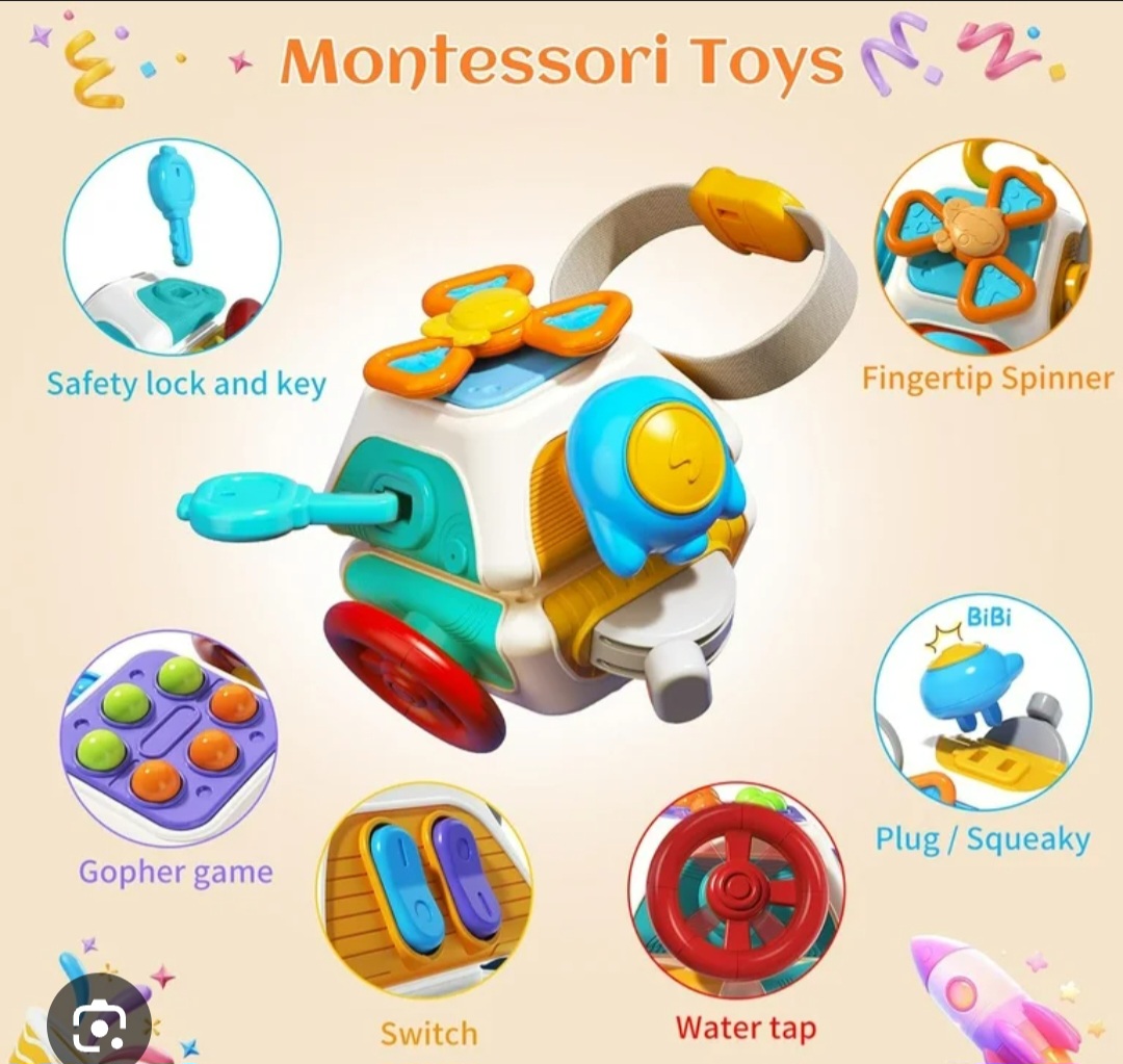 Interesting Polyhedron-Montessori Toys for Toddlers – Early Learning Activity Cube - Image 6