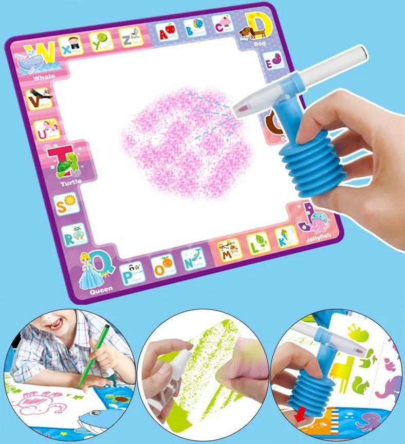 2in1 Write And Spray Magic Mat - Spray Painting Blanket - Water Magic Mat -Water Colour Mat - Painting Mat - Image 4