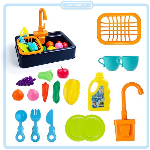 Kitchen Wash Basin For kids - Kitchen Sink for Girls - Kitchen Washbasin Toy - Image 4