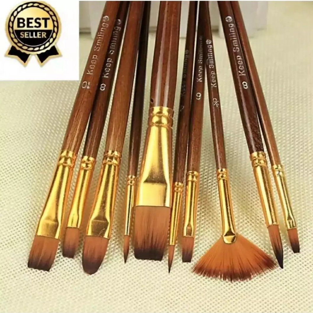 Artist Brushes - Keep Smiling Artist Brushes (pack of 10) - Image 3