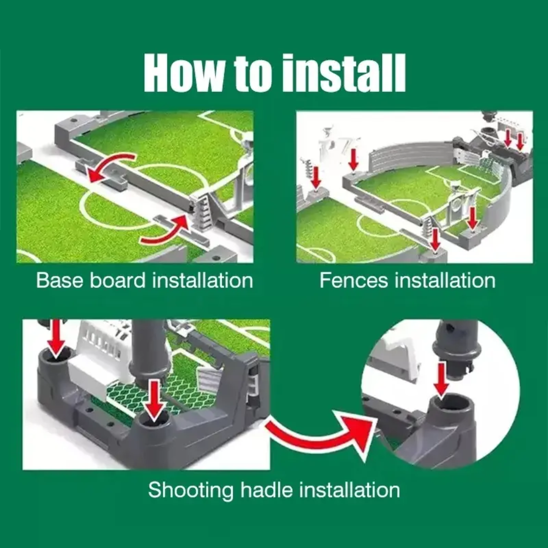 Table Football Game | 2 Player Football Indoor Game | Portable Football Board Game ⚽ - Image 7