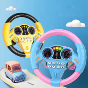 Car Steering Wheel Toy | Kids Interactive Wheel Toy | Multifunctional Steering Wheel (For Glass Surfaces)