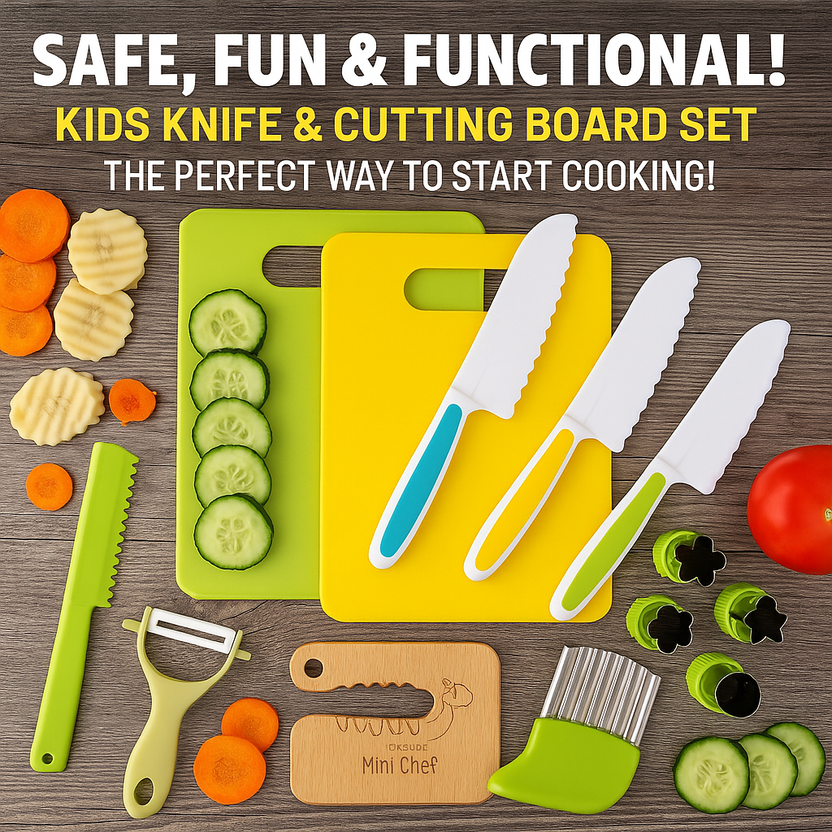 MiniChef Montessori Kitchen Tools (13 Piece Set) |