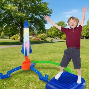 Rocket Launcher Toy | Fun Air Rocket Launcher Toy | Outdoor Stomp Rocket Launcher Game for kids