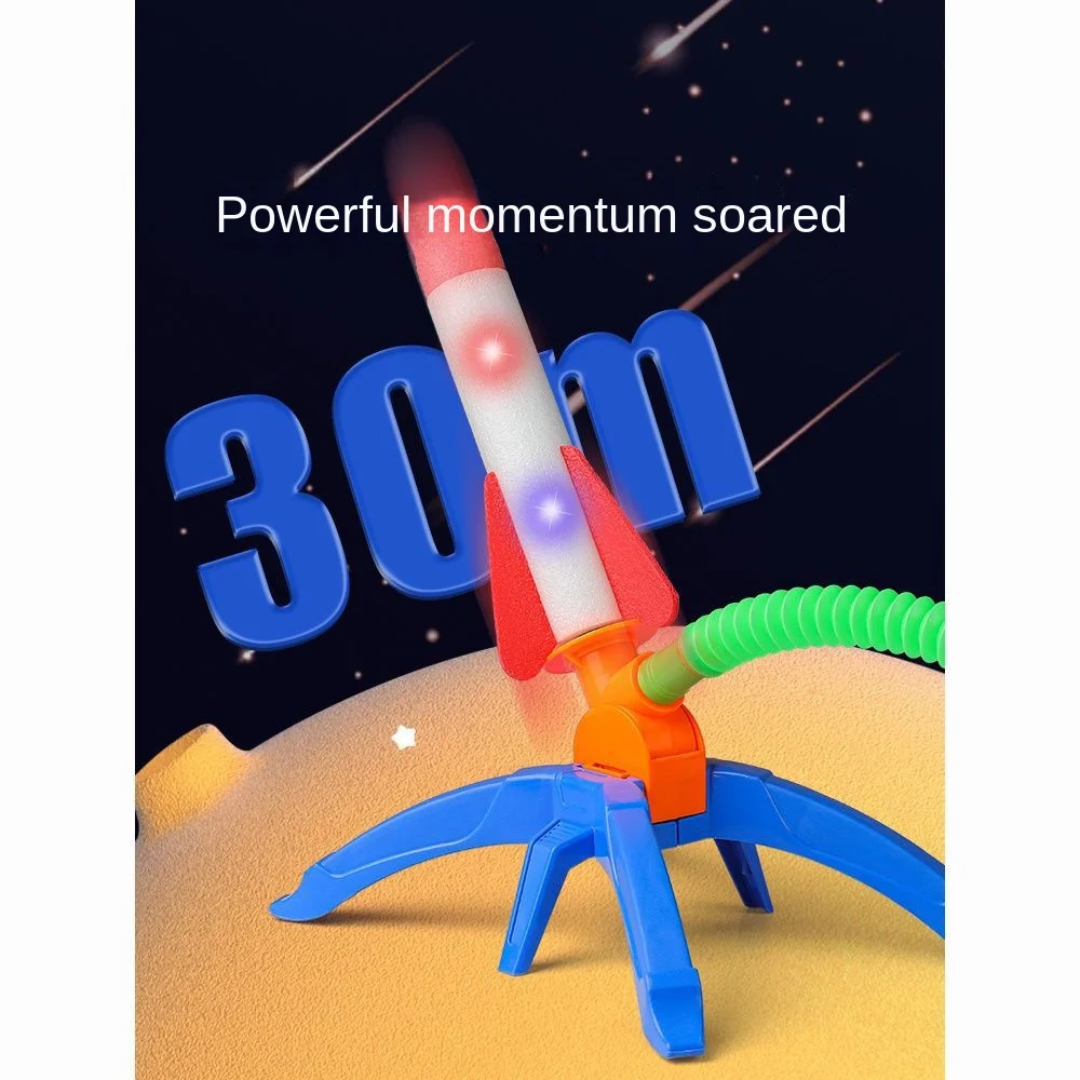 Rocket Launcher Toy | Fun Air Rocket Launcher Toy | Outdoor Stomp Rocket Launcher Game for kids - Image 7