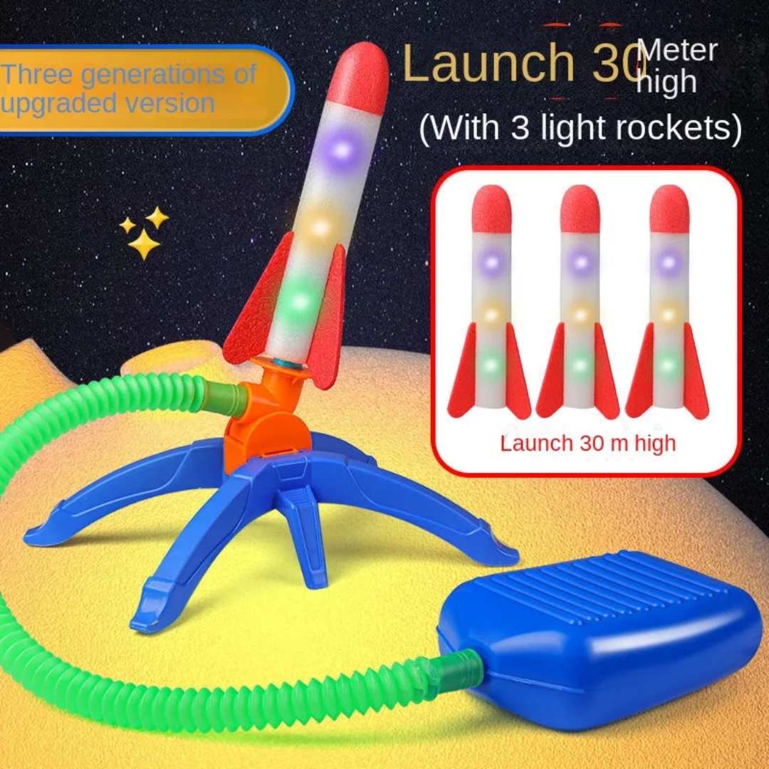 Rocket Launcher Toy | Fun Air Rocket Launcher Toy | Outdoor Stomp Rocket Launcher Game for kids - Image 14