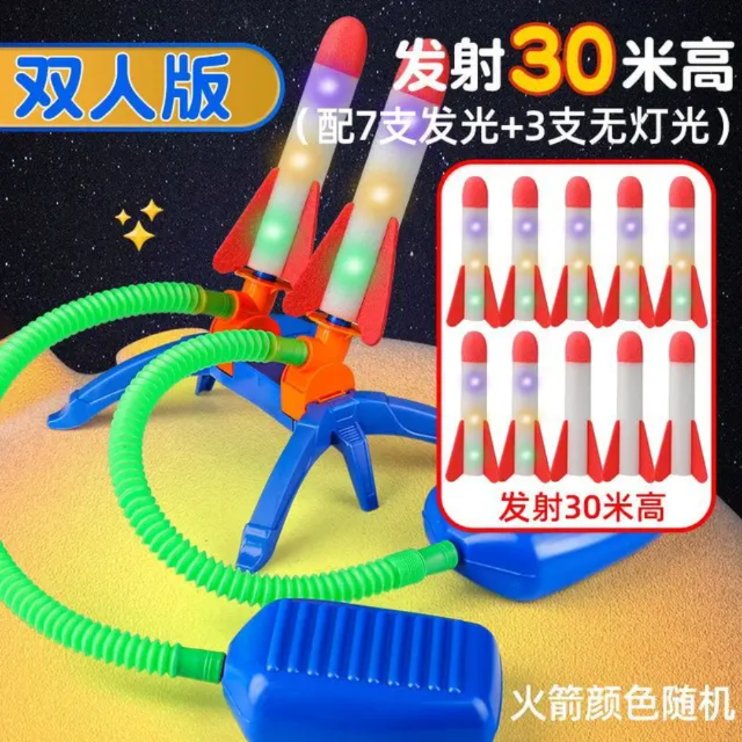 Rocket Launcher Toy | Fun Air Rocket Launcher Toy | Outdoor Stomp Rocket Launcher Game for kids - Image 13