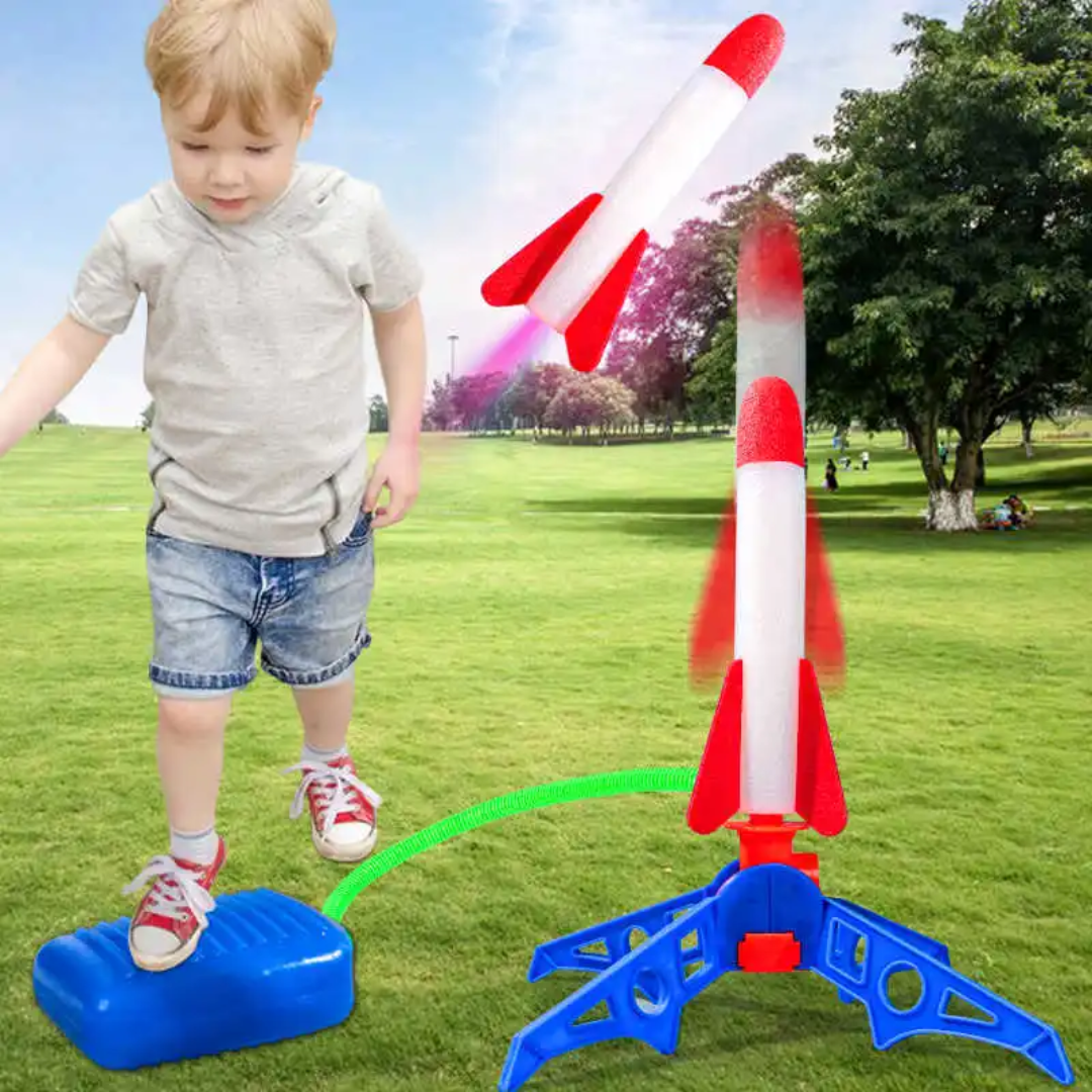 Rocket Launcher Toy | Fun Air Rocket Launcher Toy | Outdoor Stomp Rocket Launcher Game for kids - Image 11