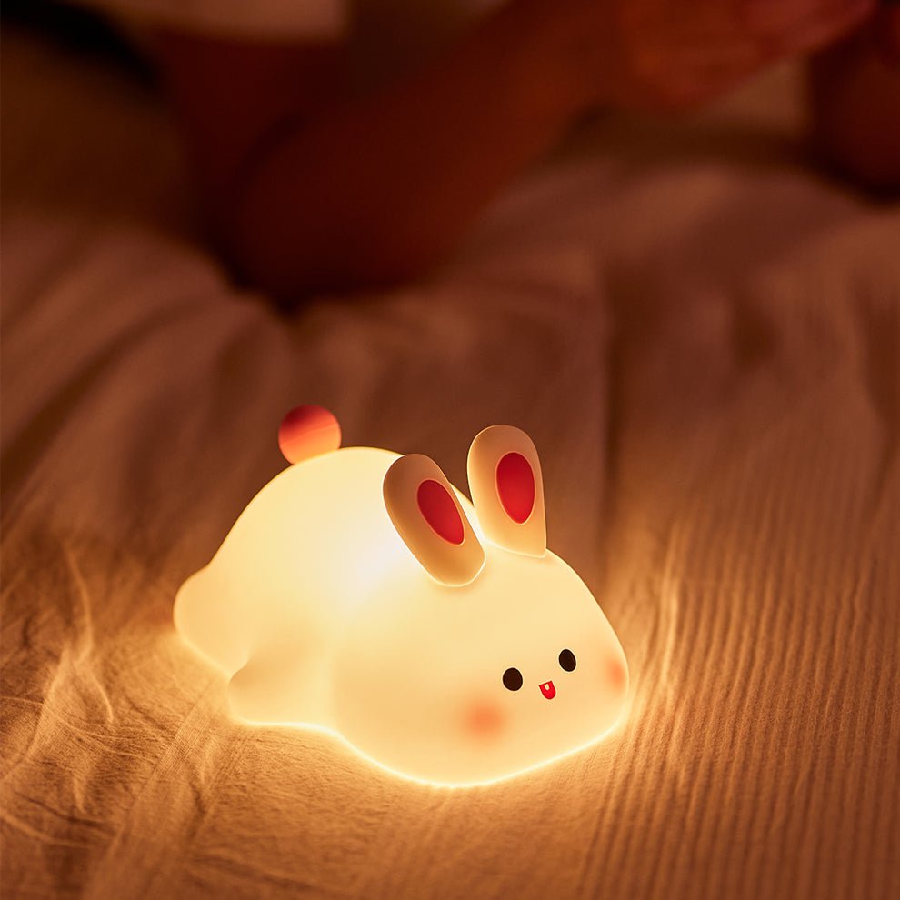 DreamBunny Rabbit Night Light – Soft Silicone Touch Control Lamp for Kids Room - Image 6