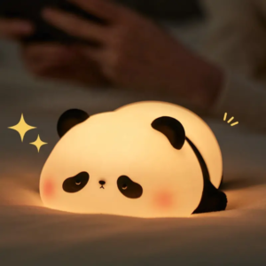 CUTE PANDA SILICON LED PLUSHY NIGHT LAMP | USB RECHARGEABLE TOUCH CONTROL