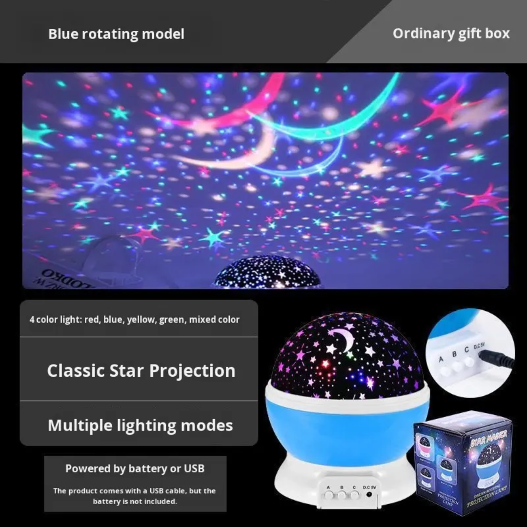 Twinkle Night Kids Projector Lamp | 3D Starry Sky Light - Image 10