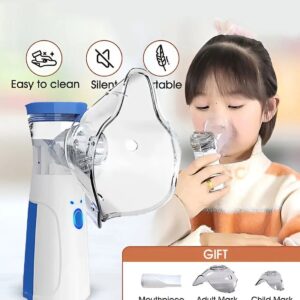 Portable Nabulizer Mesh Inhaler Of Kids & Adults | Mouthpiece, USB Cable, and Battery Operated