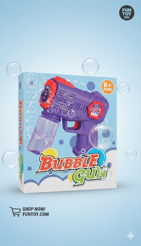 Kids Automatic Bubble Blaster Toy – Leak-Proof Bubble Gun with Lights - Image 4