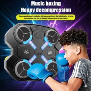 BoxerBeat Glow Arena Electronic Musical Boxing Game with LED Lights & Gloves