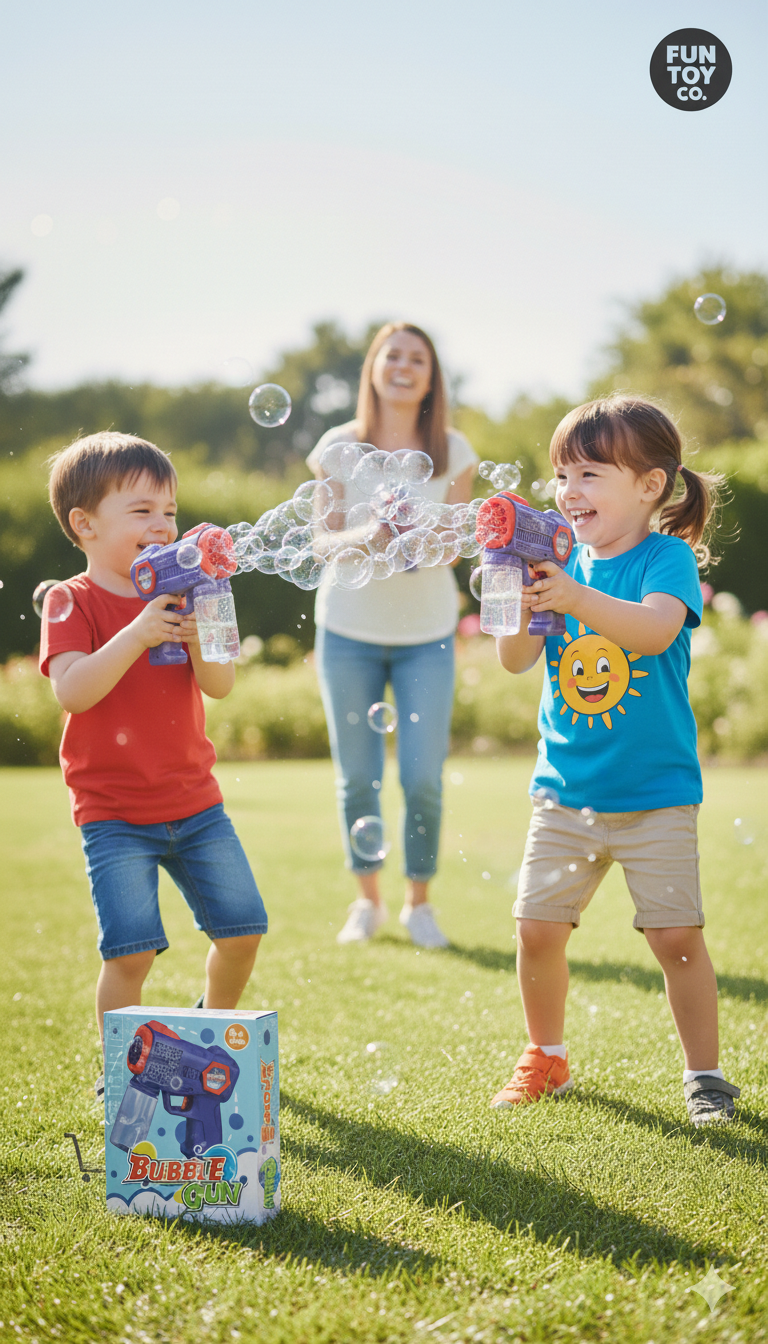 Kids Automatic Bubble Blaster Toy – Leak-Proof Bubble Gun with Lights - Image 5