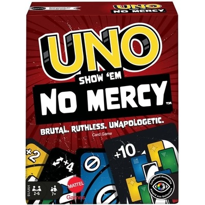 Family Party Card Game UNO Show Em No Mercy by Mattel – Extra Cards Version
